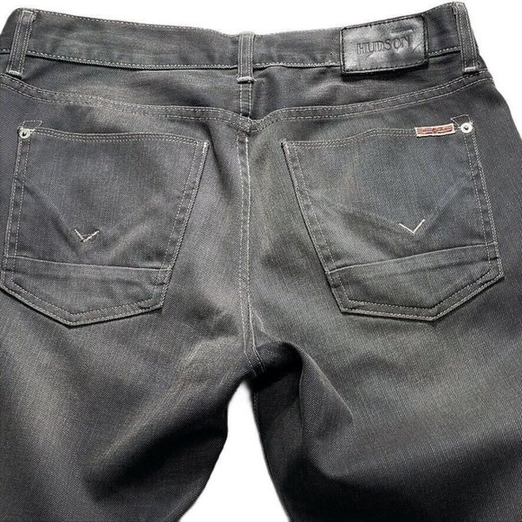 HUDSON JEANS Straight Leg COA Gray Buttoned Fly Style M255DMB Mens Size 34 - Picture 7 of 14